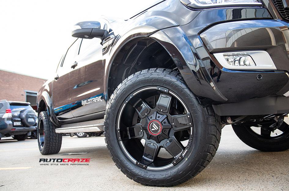 FORD RANGER AB811 SATIN BLACK GLOSS INSERTS